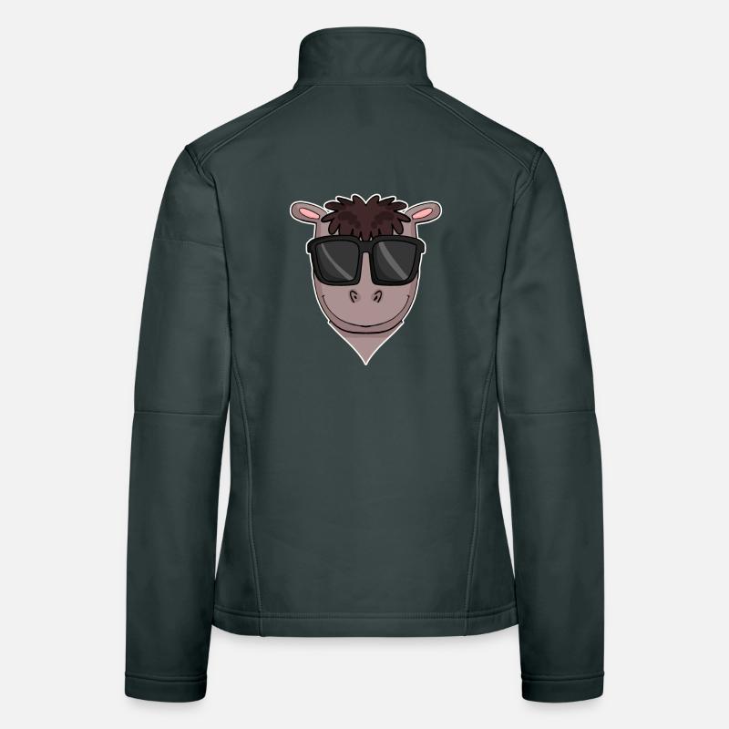 Pferd mit Sonnenbrille Frauen Softshelljacke