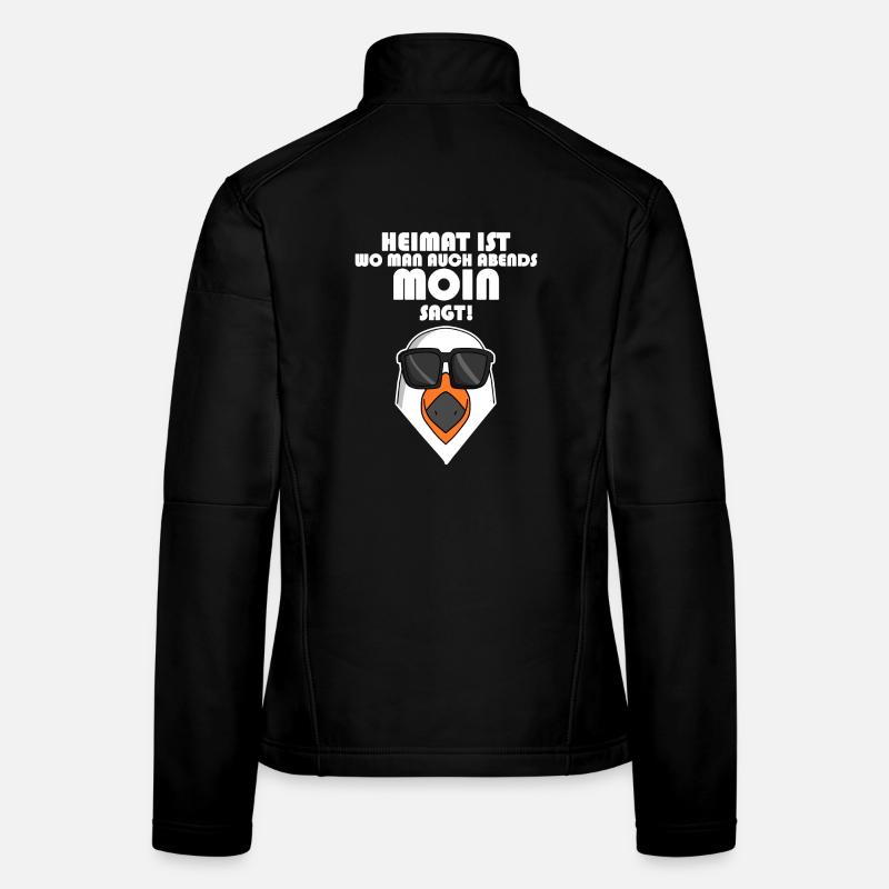 Plattdeutsch Spruch Moin Möwe Nordsee Frauen Softshelljacke
