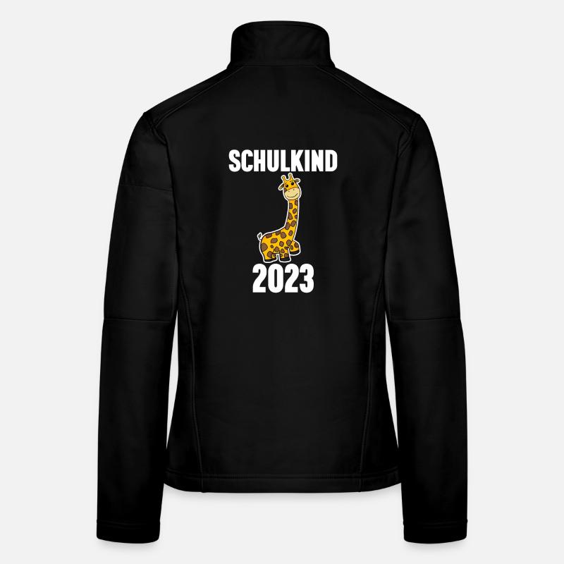 Schuldkind Einschulung Giraffe 2023 Frauen Softshelljacke