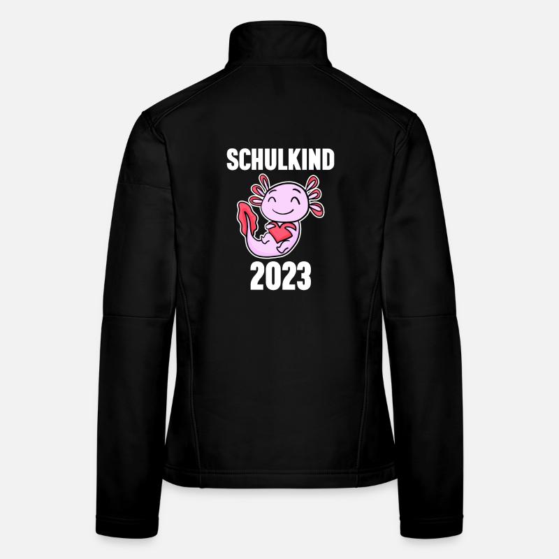 Schuldkind Einschulung Axolotl 2023 Frauen Softshelljacke