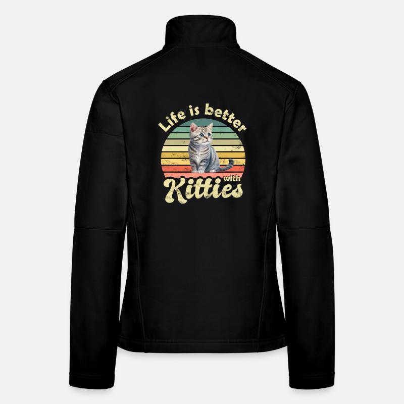 Cat Cats - Women's Softshell Jacket - black