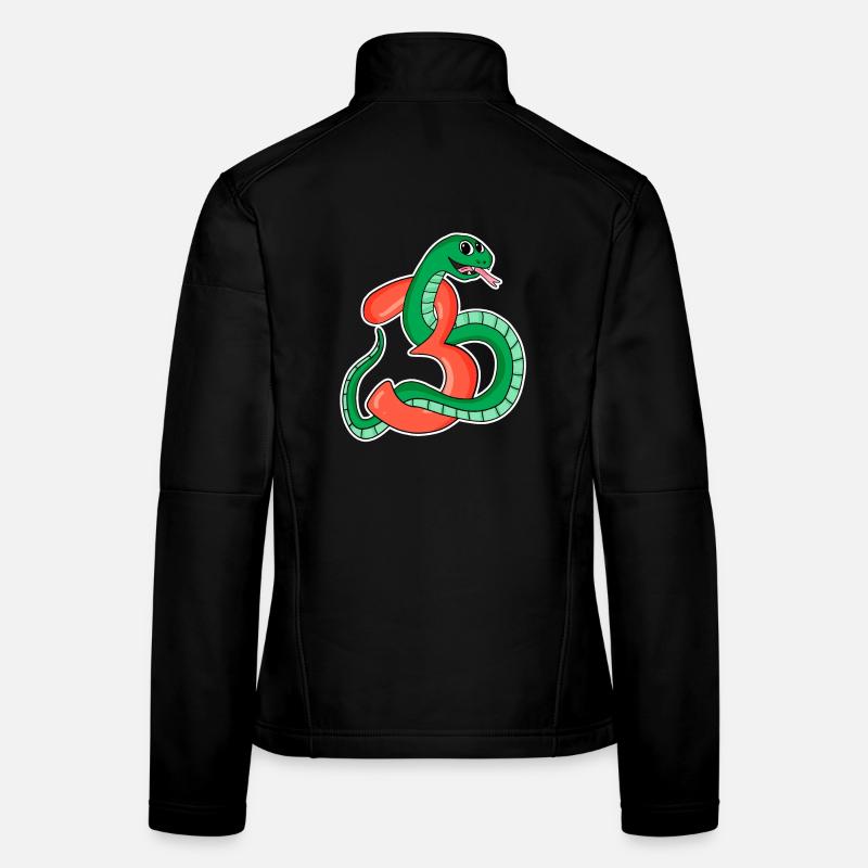 3 Years Old - 3rd Birthday with Animal Motif Women's Softshell Jacket