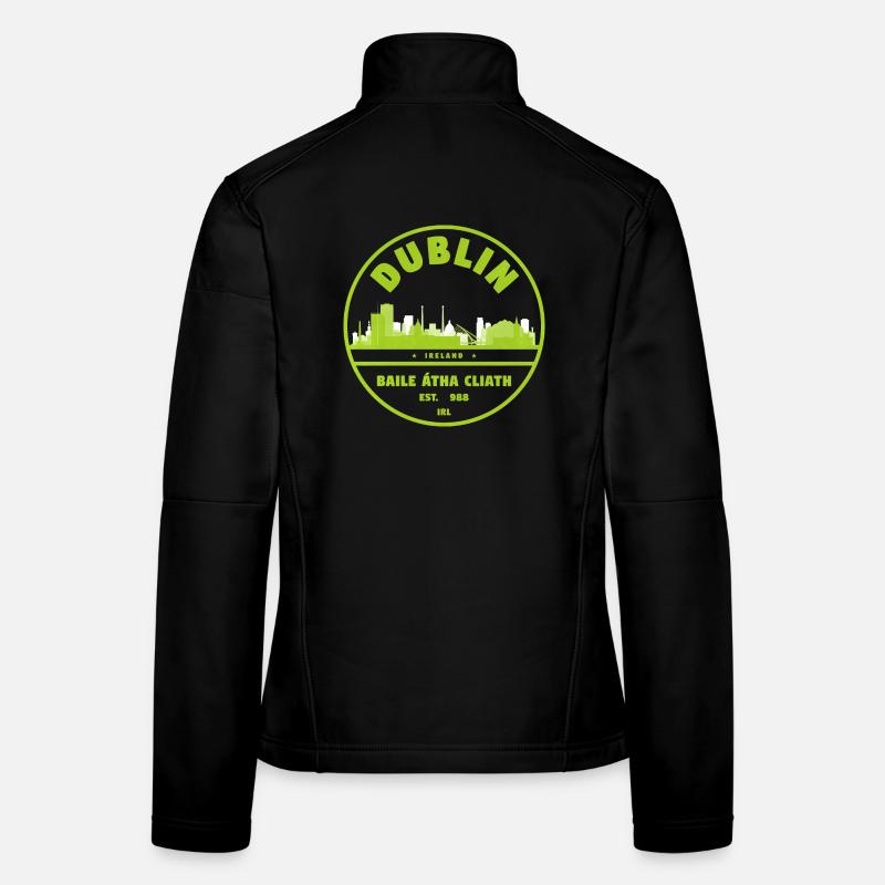 Dublin Skyline Stempel Frauen Softshelljacke