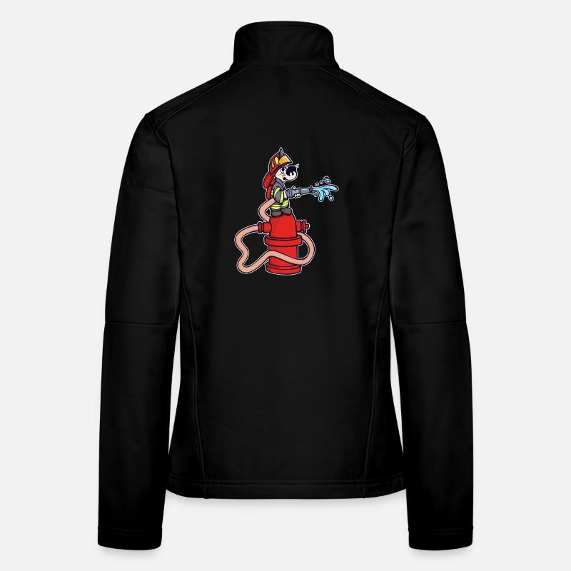 Fire hose fire brigade fire protection rescuer Women's Softshell Jacket