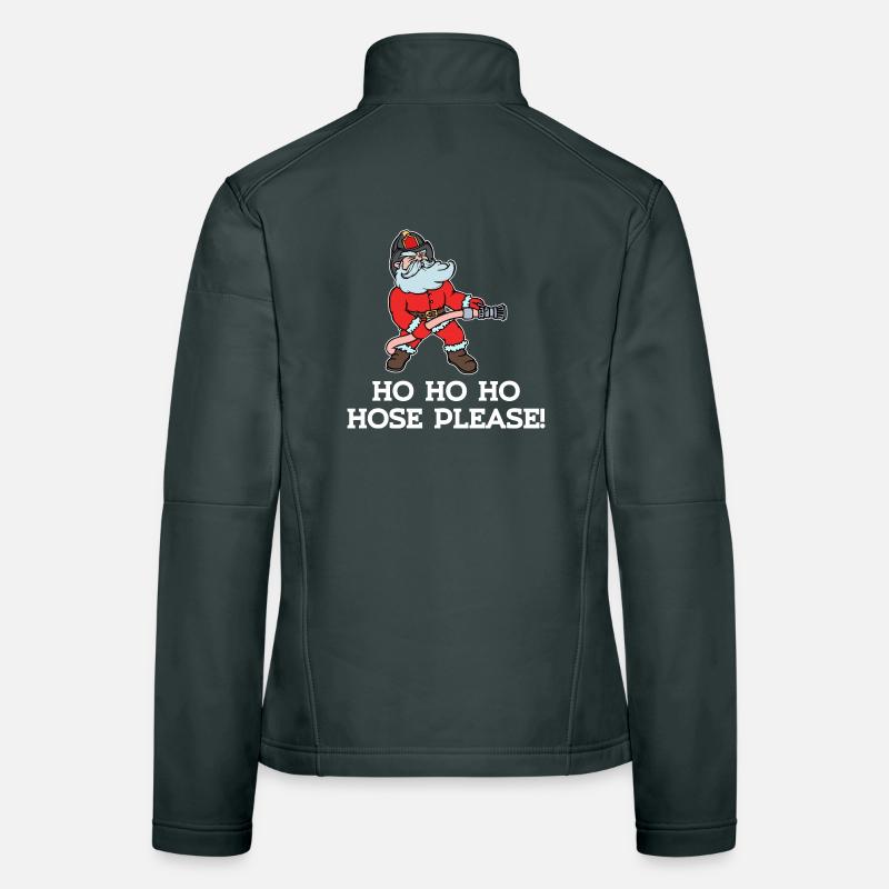 Fire Brigade Fire Protection Fire Hose Statement Women's Softshell Jacket