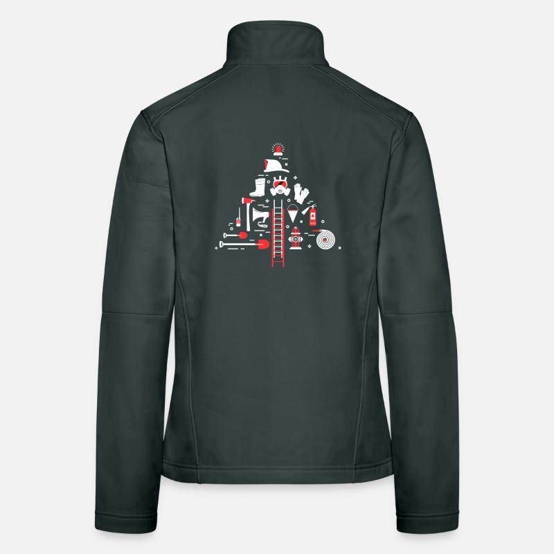 Fire extinguisher Rescuer Fire brigade fire hose Women's Softshell Jacket