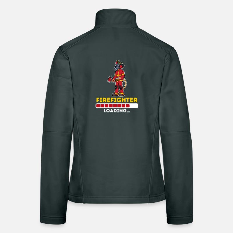 Fire brigade fire hose slogan firefighter Women's Softshell Jacket
