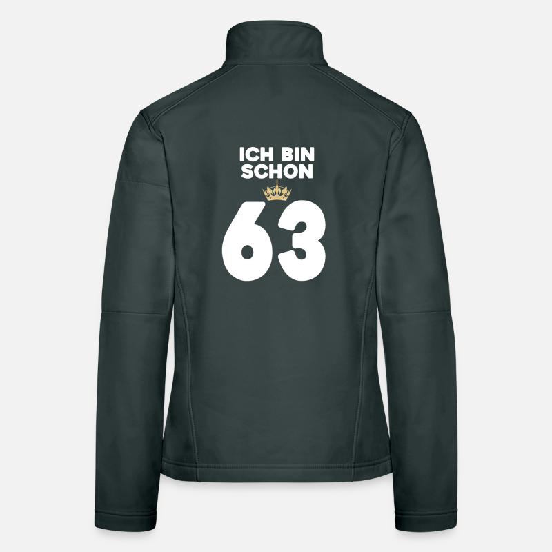 63. Geburtstag Geschenk - 63 Jahre mit Krone Frauen Softshelljacke