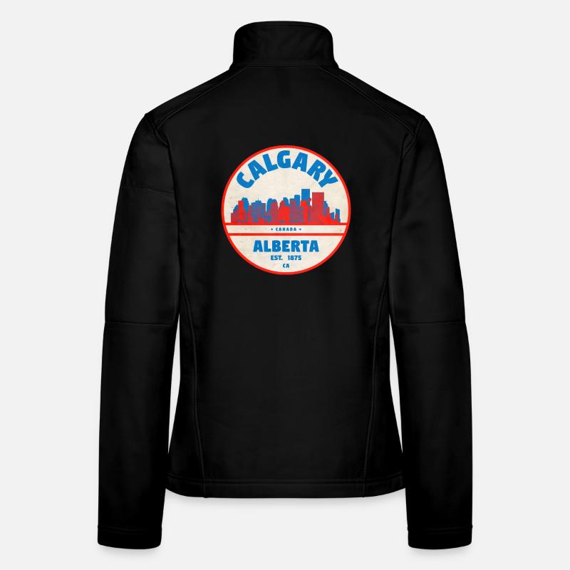 Calgary Skyline Vintage Women's Softshell Jacket