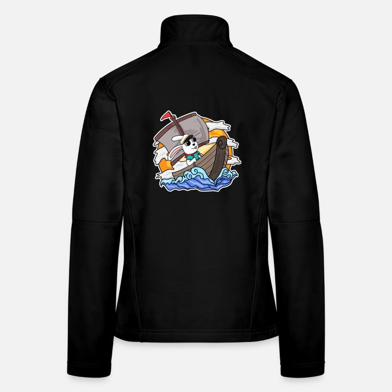 Bateau Capitaine Lapin Veste en tissu softshell Femme