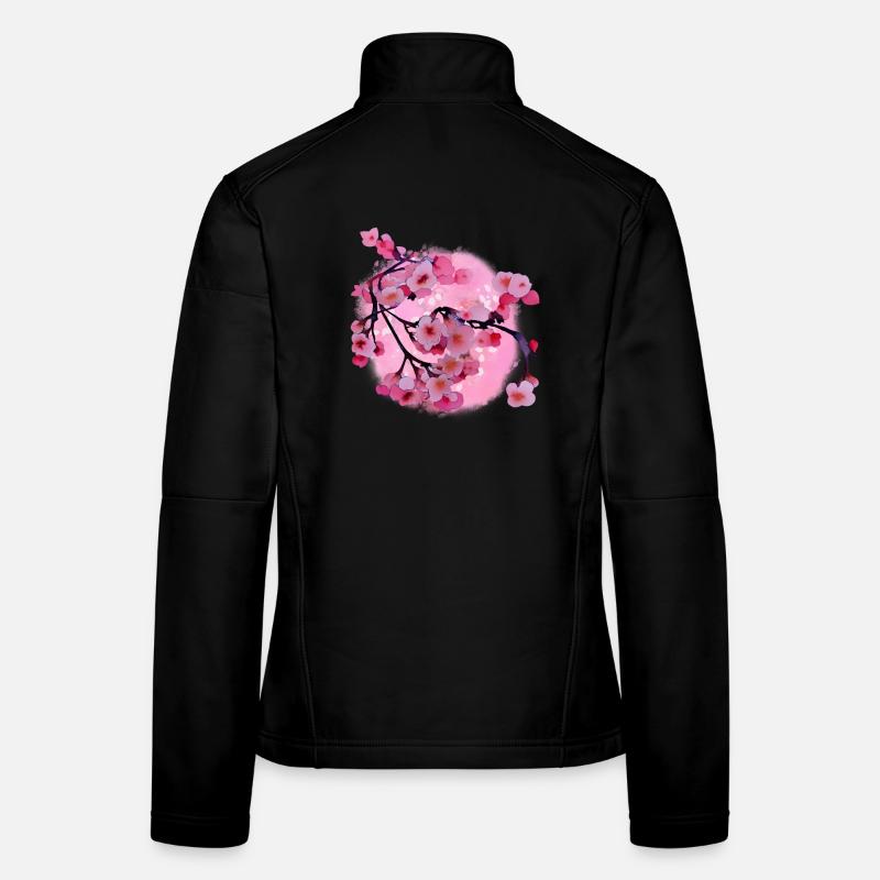 Japanische Kirschblüten Kunst Frauen Softshelljacke