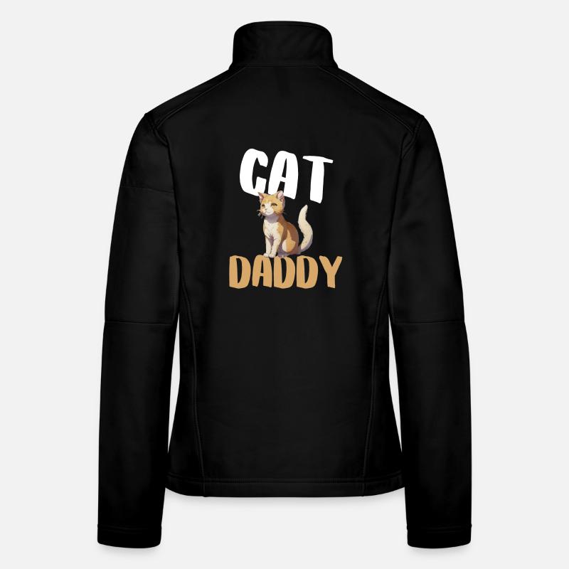 Cat Daddy Bold Illustration Women's Softshell Jacket