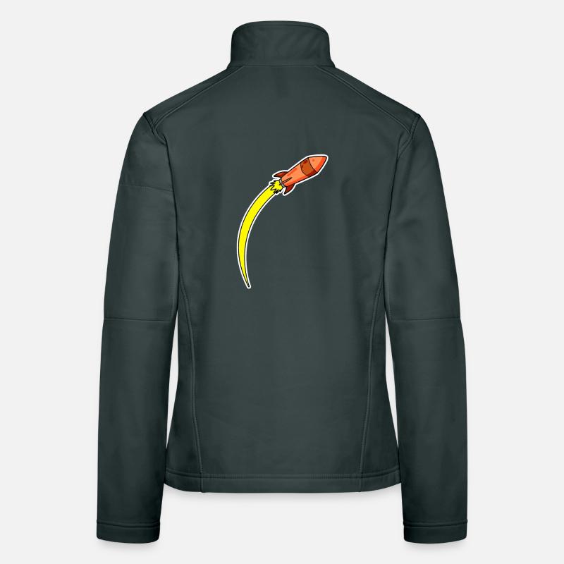 Rakete Orange Frauen Softshelljacke