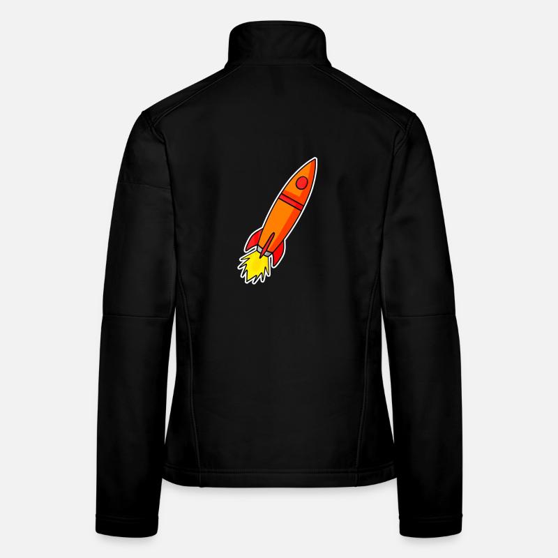 Rakete Orange Frauen Softshelljacke