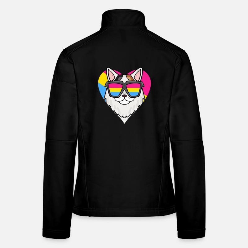 Pansexual Cat Turkish Van Heart Gift Women's Softshell Jacket