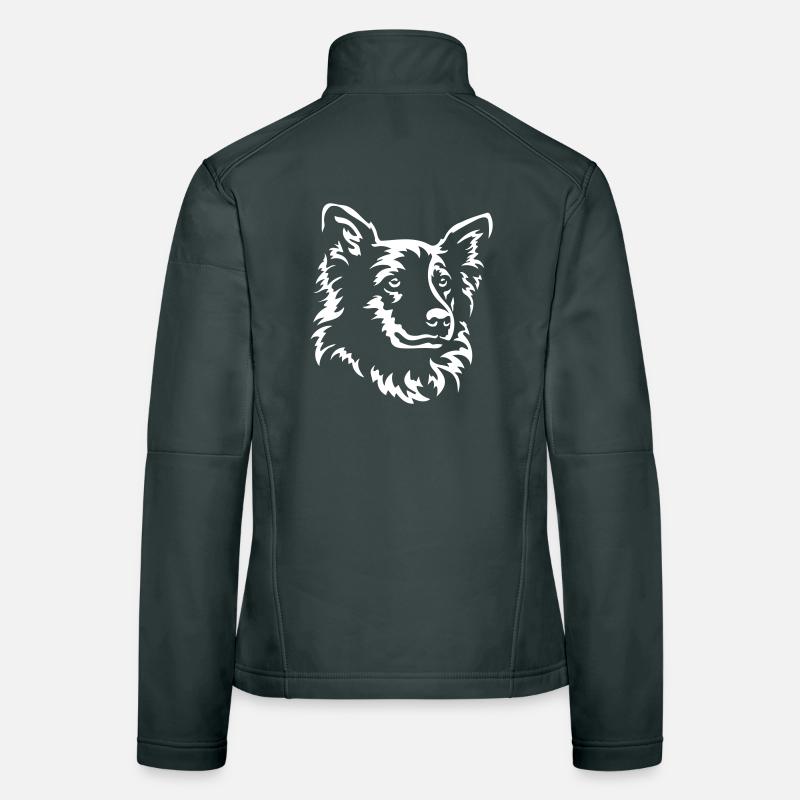 Harzer Fuchs Kopf "Black Edition" Frauen Softshelljacke