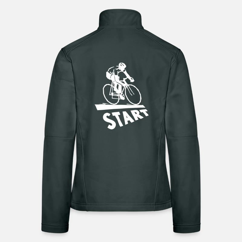 start, vélo, cyclisme, cycliste Veste en tissu softshell Femme
