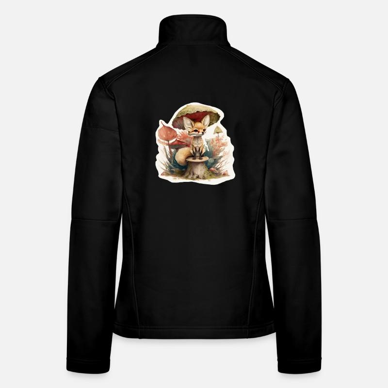 Renard du désert mignon Veste en tissu softshell Femme