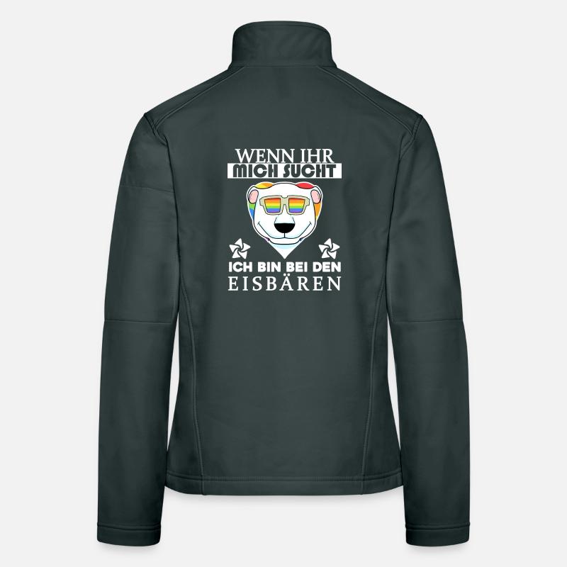 Eisbär Polarbär Bär Frauen Softshelljacke