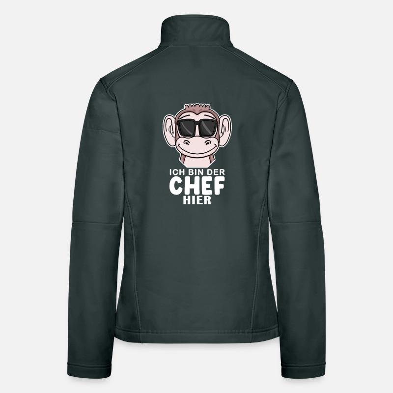 Cool Affe Chef Spruch Sonnenbrille Frauen Softshelljacke