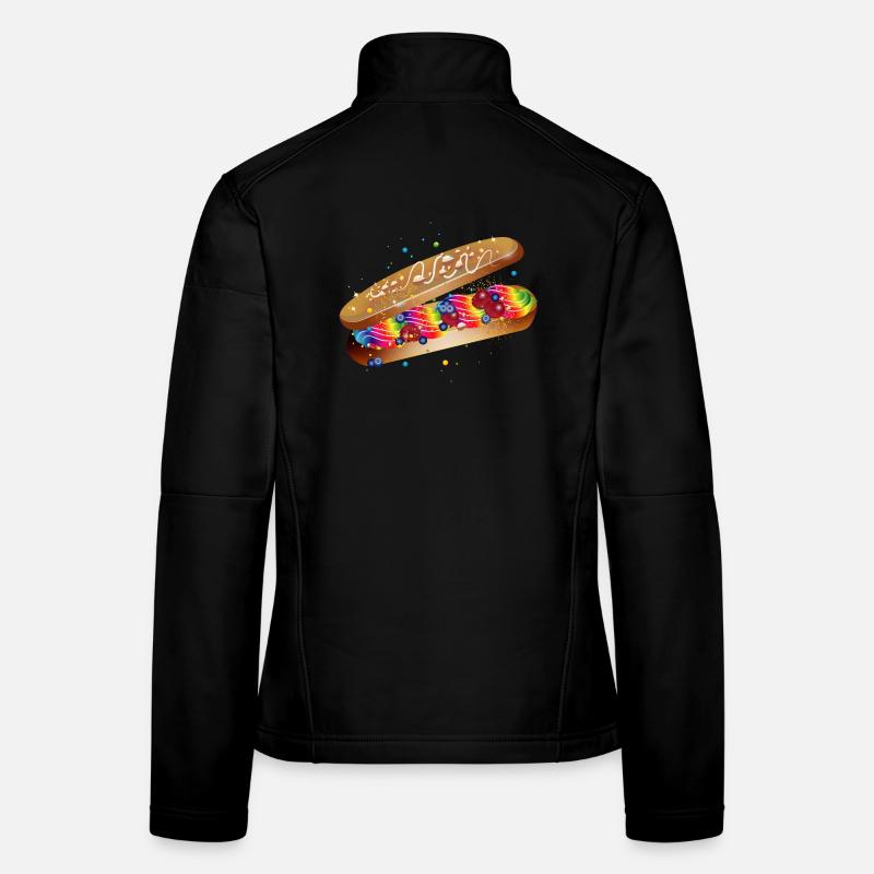 Illustration d’un éclair coloré rempli Veste en tissu softshell Femme