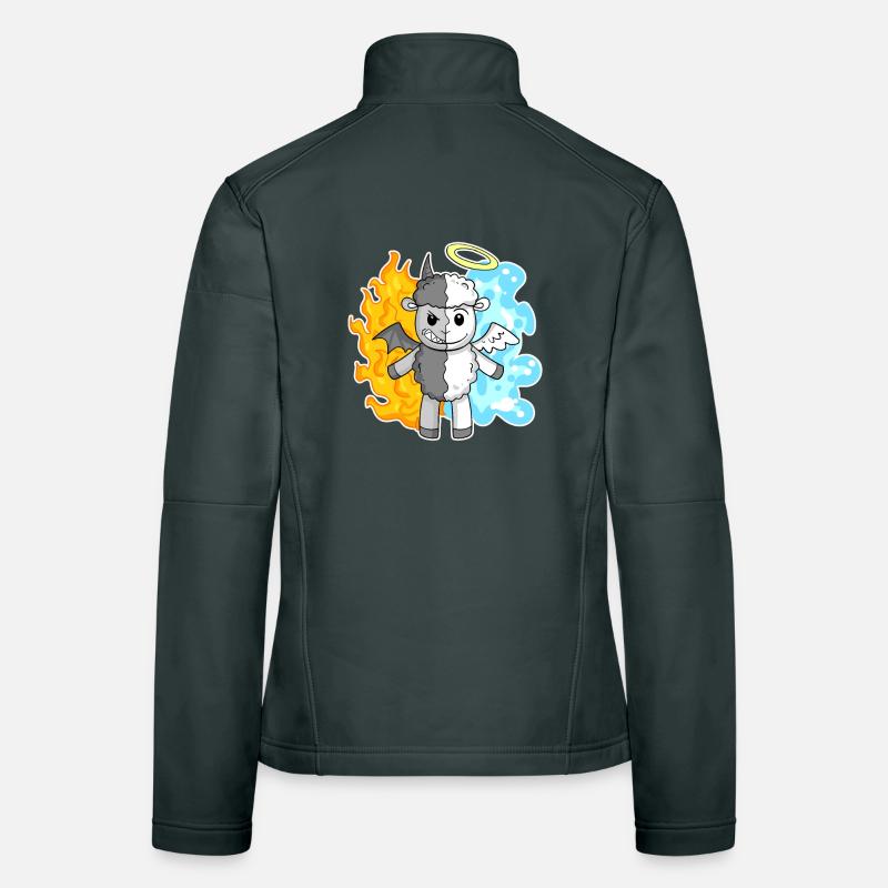 Schaf - Engel und Teufel Frauen Softshelljacke