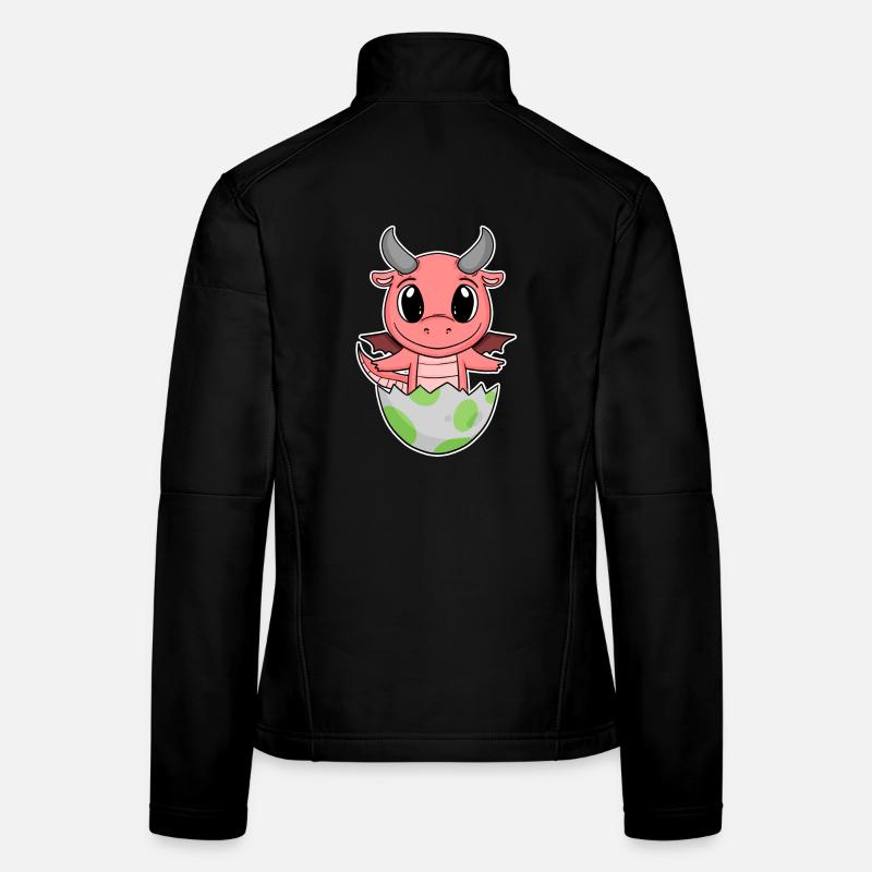 Baby Drache Ei Frauen Softshelljacke