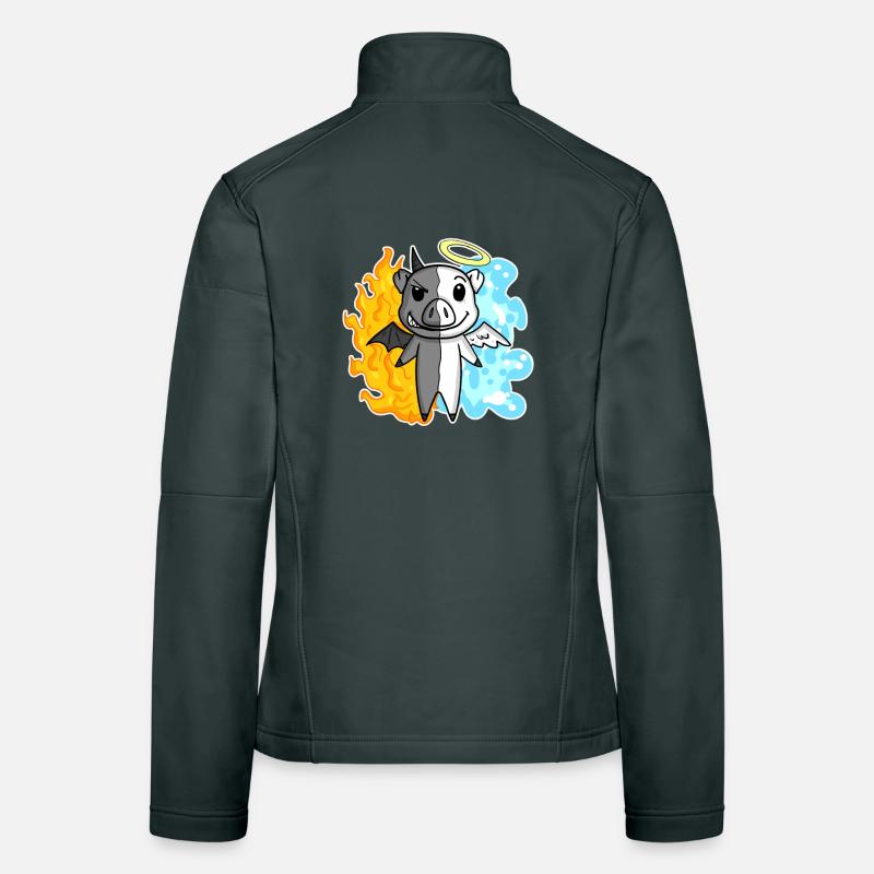 Cochon - Ange et Diable Veste en tissu softshell Femme