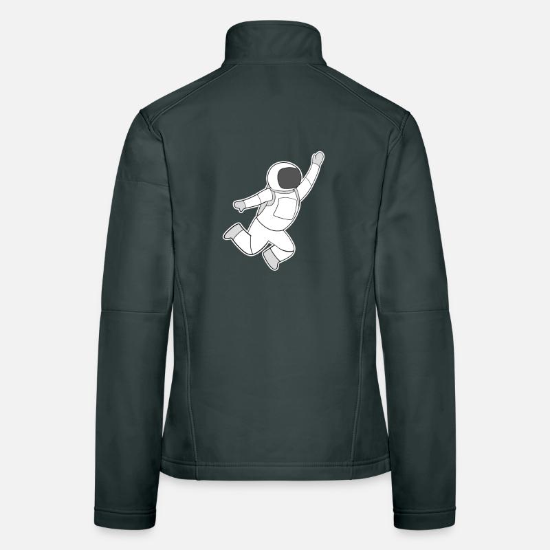 Espace Motif d’astronaute Veste en tissu softshell Femme