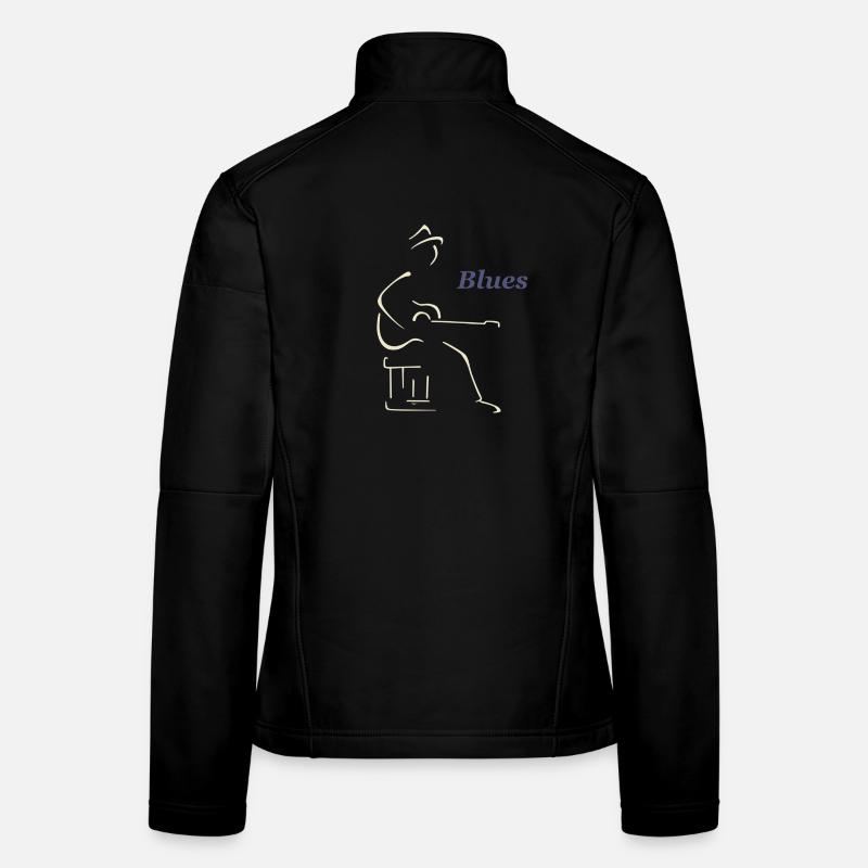 Guitariste blues Veste en tissu softshell Femme