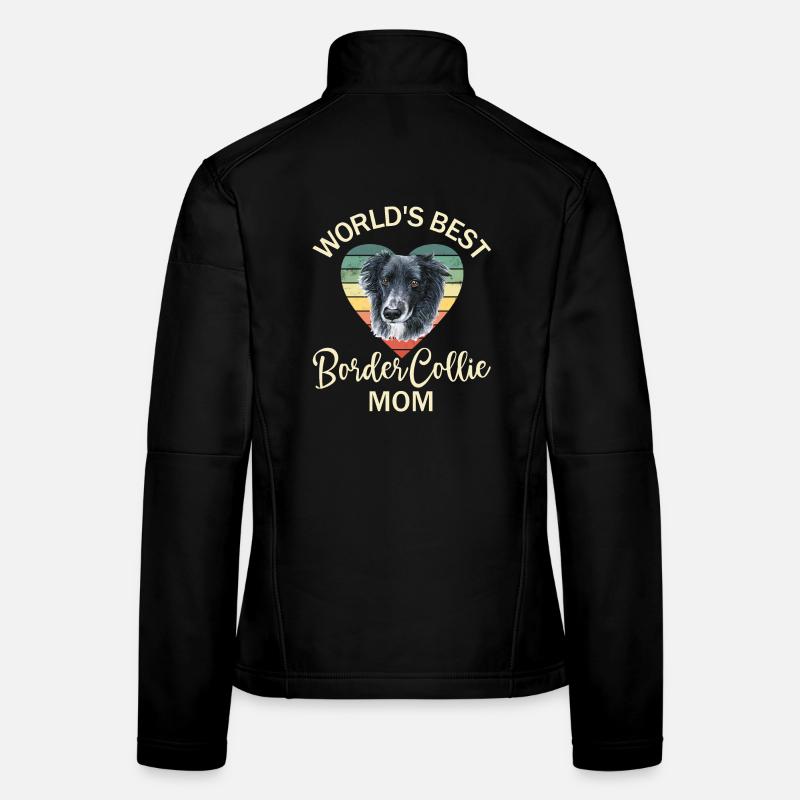 Hund Border Collie Frauen Softshelljacke