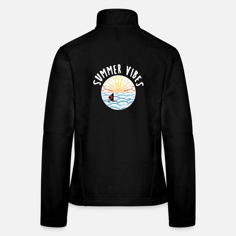 Vagues Été Voile Soleil Veste en tissu softshell Femme