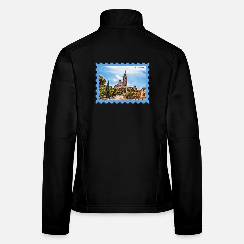 Marseille Basilica Postcard Women's Softshell Jacket