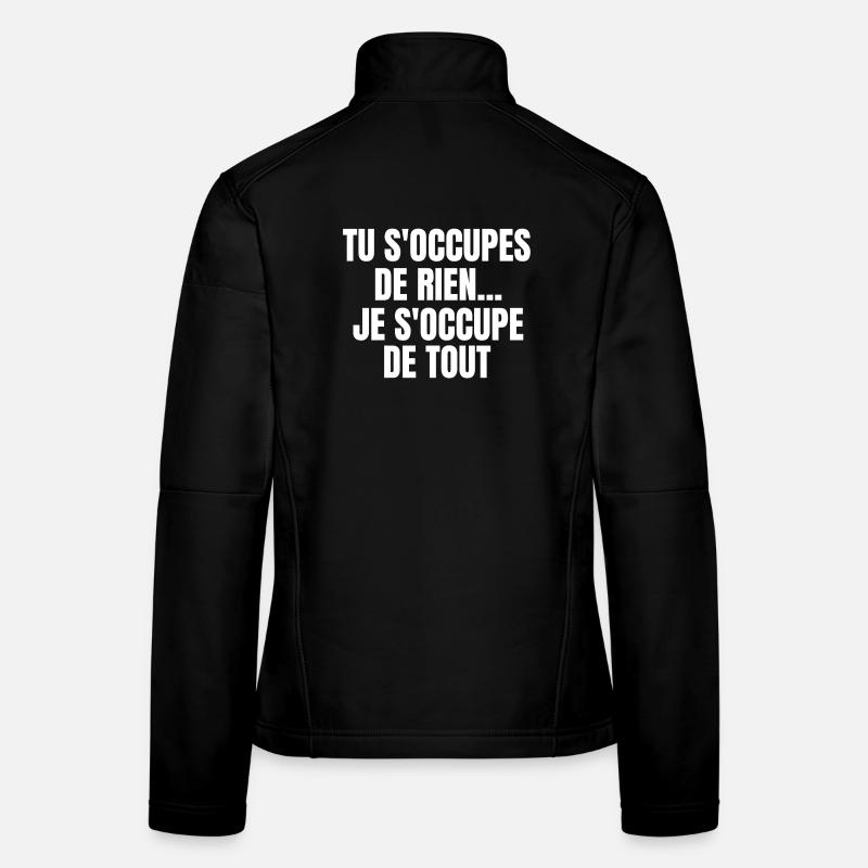 expression, langue française Veste en tissu softshell Femme