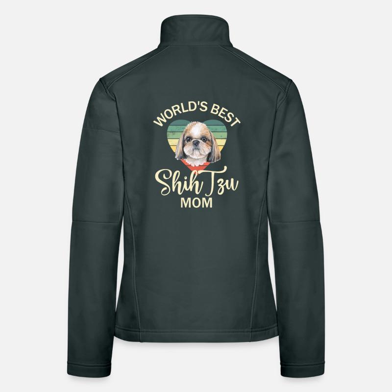 Chien Shih Tzu Veste en tissu softshell Femme
