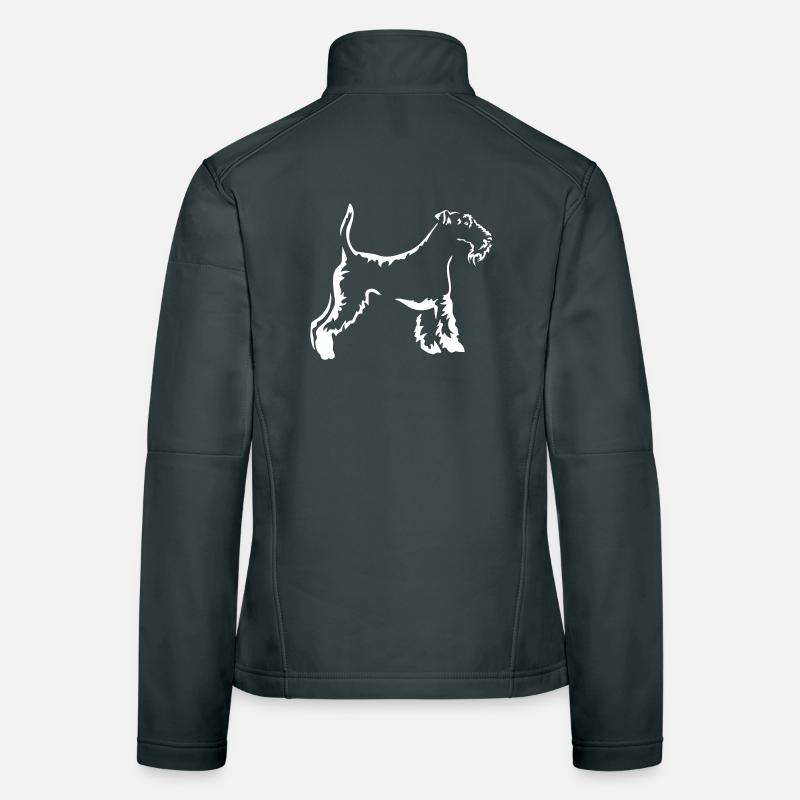 Fox Terrier « Édition Noire » Veste en tissu softshell Femme