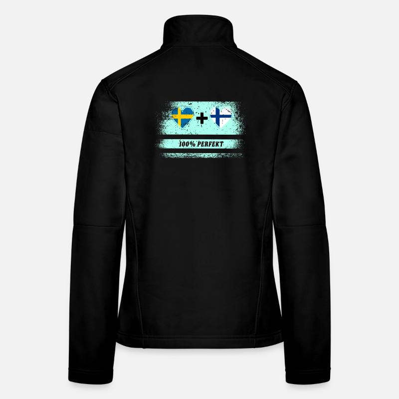 Finnland und Schweden 100% perfekt / Geschenk Frauen Softshelljacke