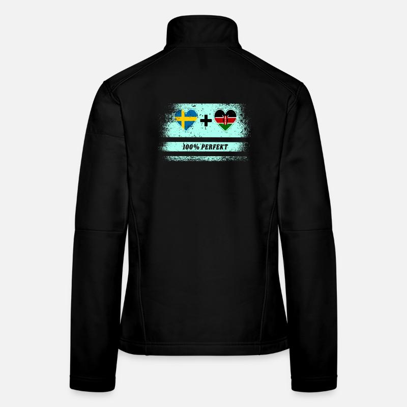 Kenya et Suède 100% Parfait / Cadeau Veste en tissu softshell Femme
