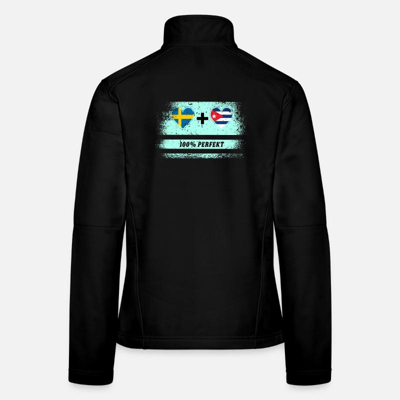 Kuba und Schweden 100% perfekt / Geschenk Frauen Softshelljacke