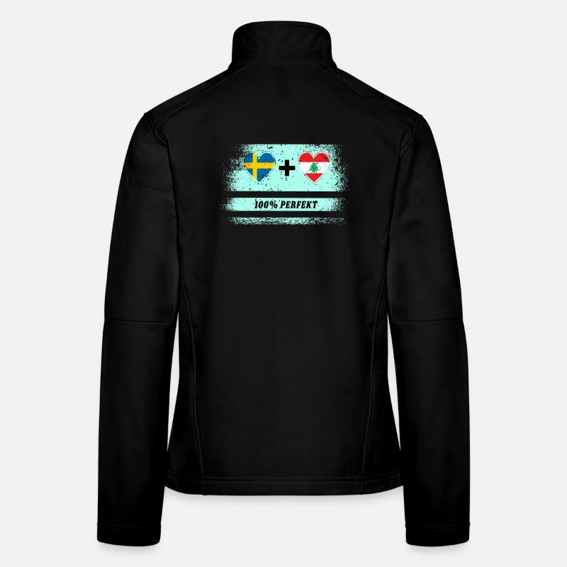 Libanon und Schweden 100% perfekt / Geschenk Frauen Softshelljacke