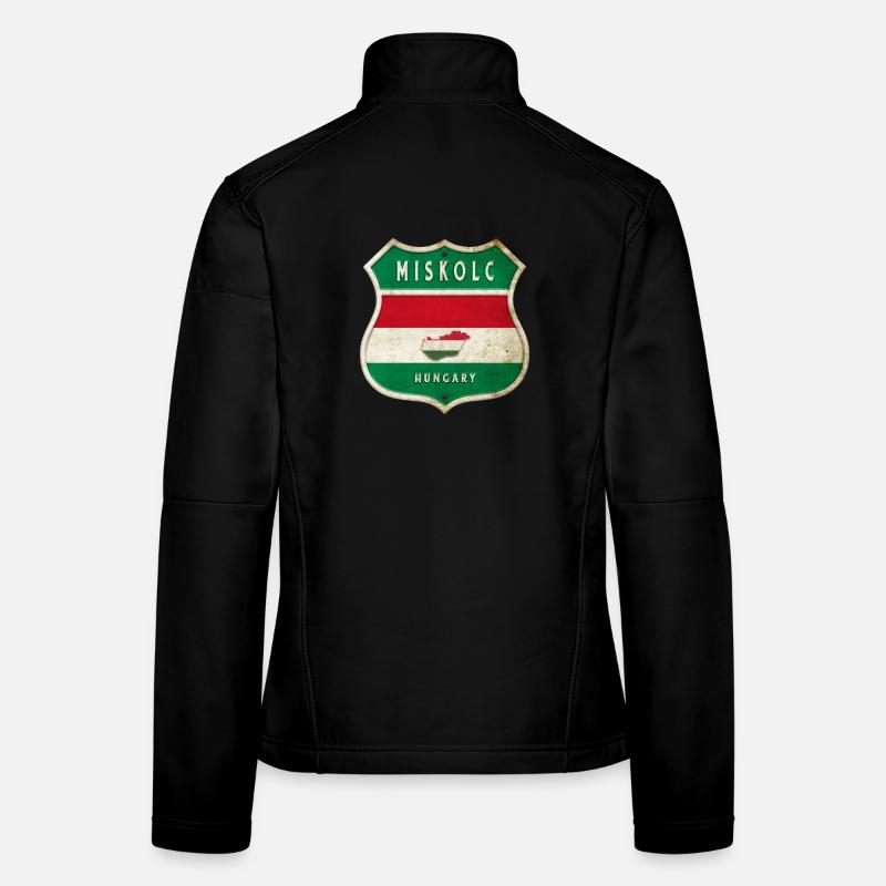 Design du drapeau de la Hongrie de Miskolc Veste en tissu softshell Femme