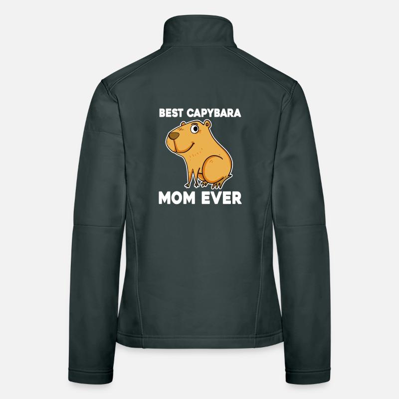 Capybara Mama Wasserschwein Veste en tissu softshell Femme