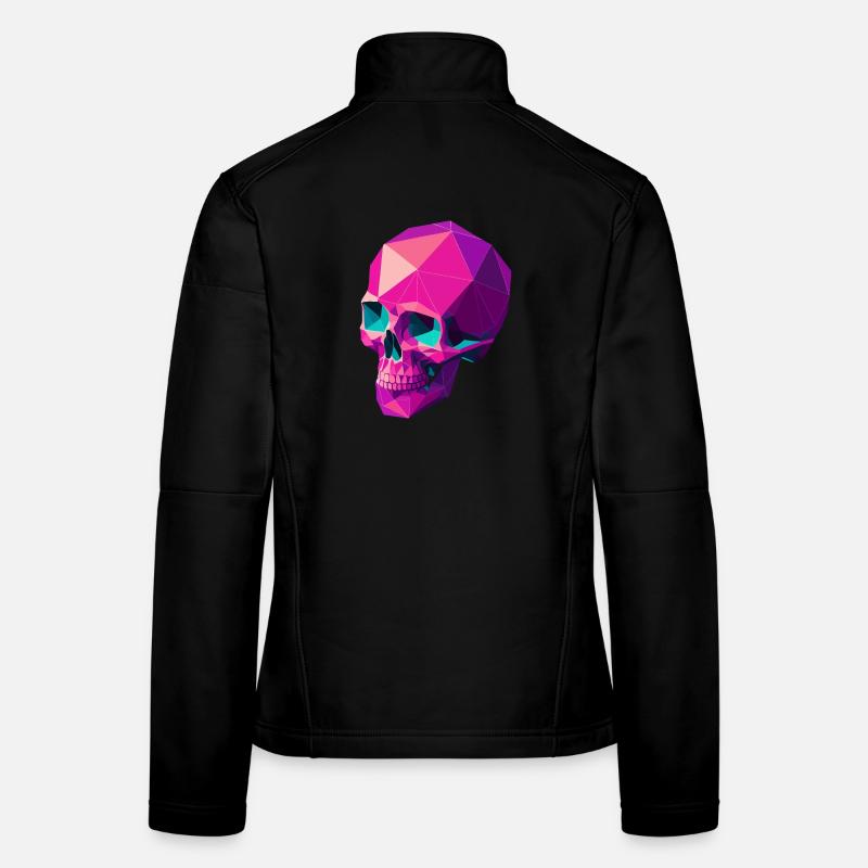 Geometric Skull Women's Softshell Jacket