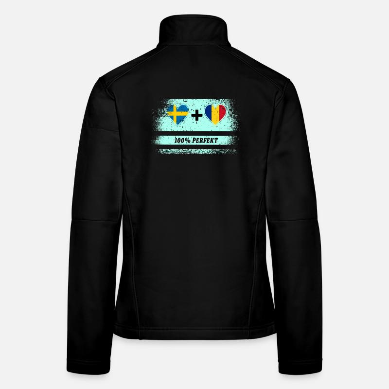 Rumänien & Schweden 100% perfekt / Geschenk Frauen Softshelljacke