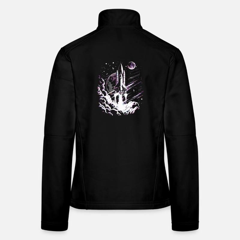 Fusée au décollage Veste en tissu softshell Femme