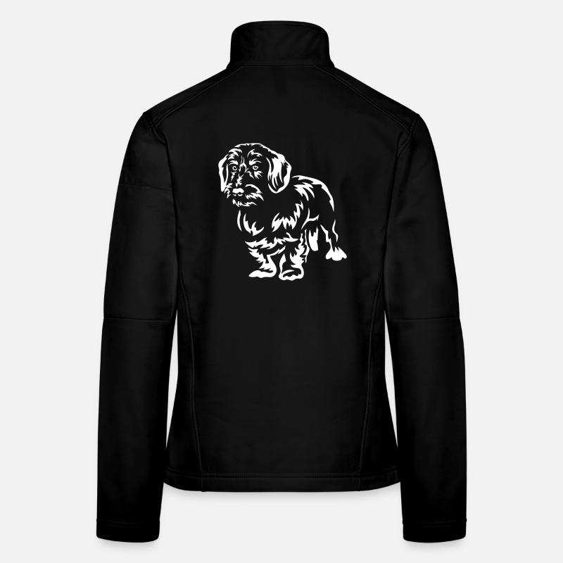 Dackel "Black Edition" - Frauen Softshelljacke - Schwarz