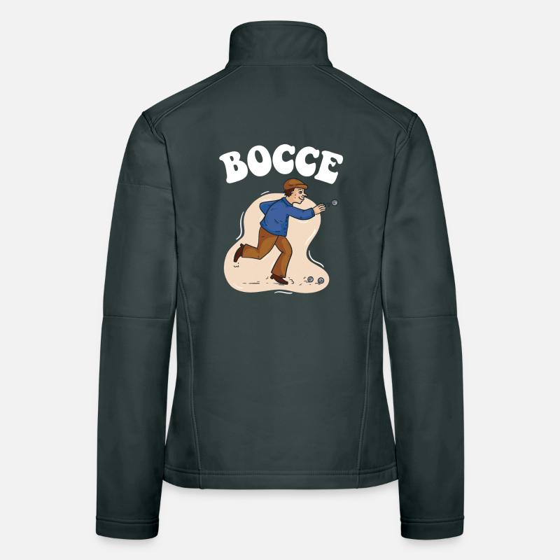 Bocce Spruch Bocce Ball mit Jack Bocci Game Bocce Frauen Softshelljacke