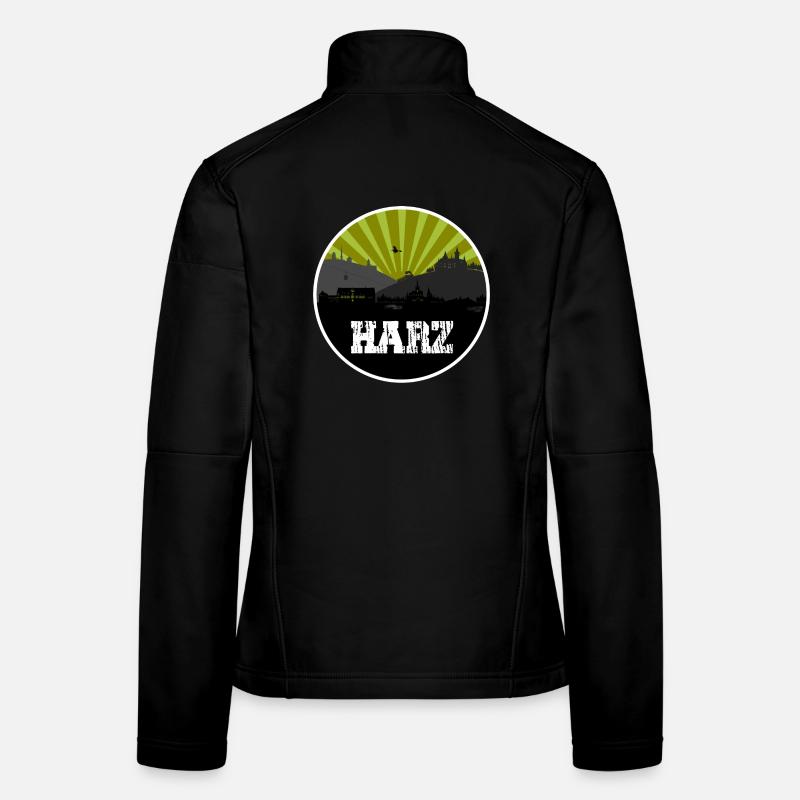 Resin Retro Skyline Women's Softshell Jacket