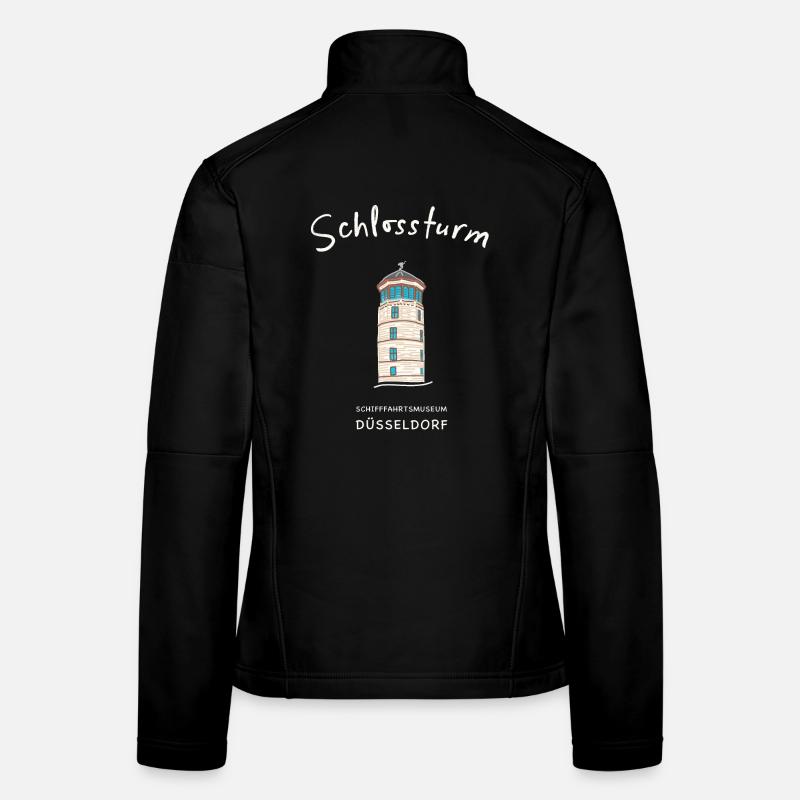 Iconic Castle Tower Düsseldorf, Germany Women's Softshell Jacket