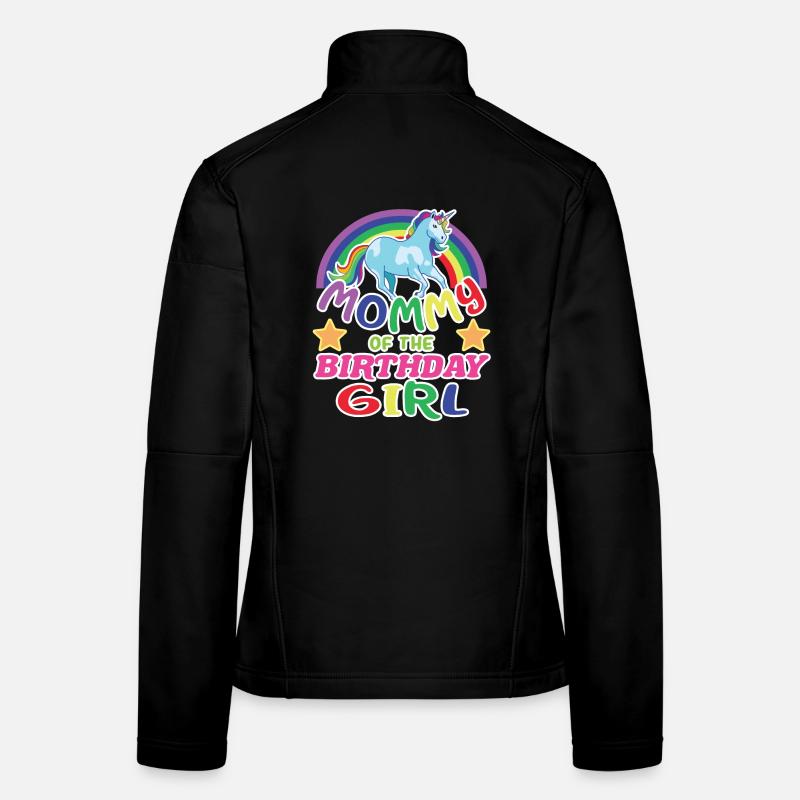 Mama des Geburtstagskindes Einhorns Geburtstag Frauen Softshelljacke